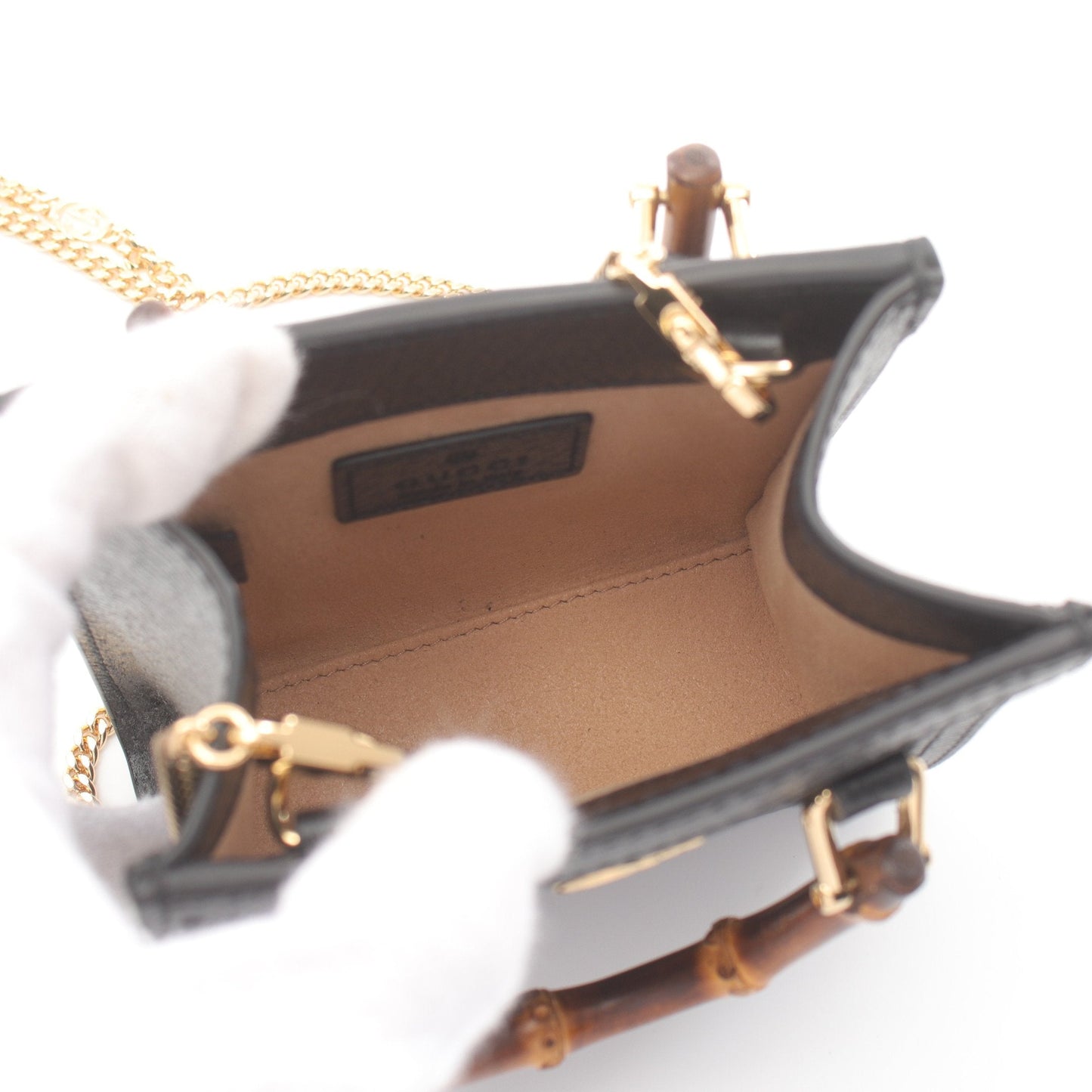 Luxury Gucci Trending 2025 Diana Supermarket Mini Bag Handbag Leather Black 2WAY