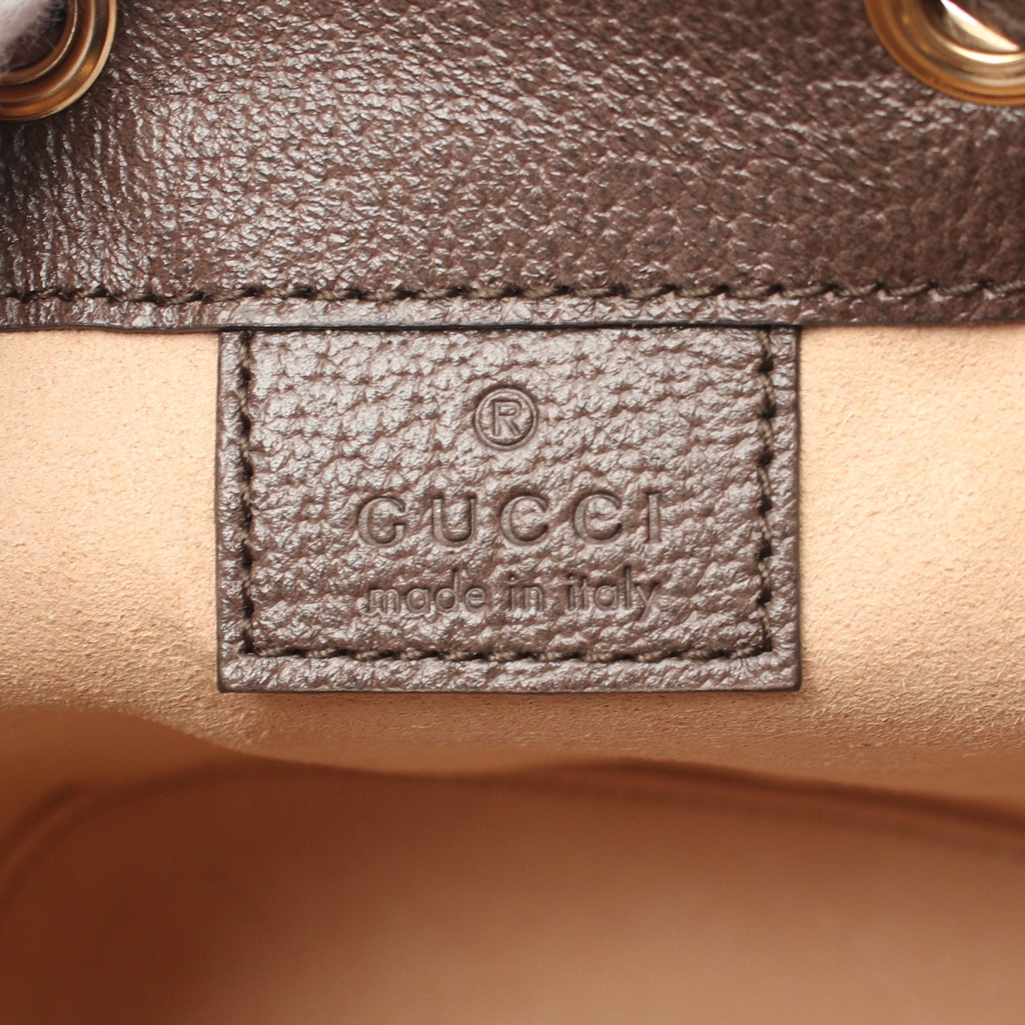 Luxury Gucci Trending 2025 Ophidia Mini Bucket bag GG Supreme Shoulder bag PVC Leather Beige Brown