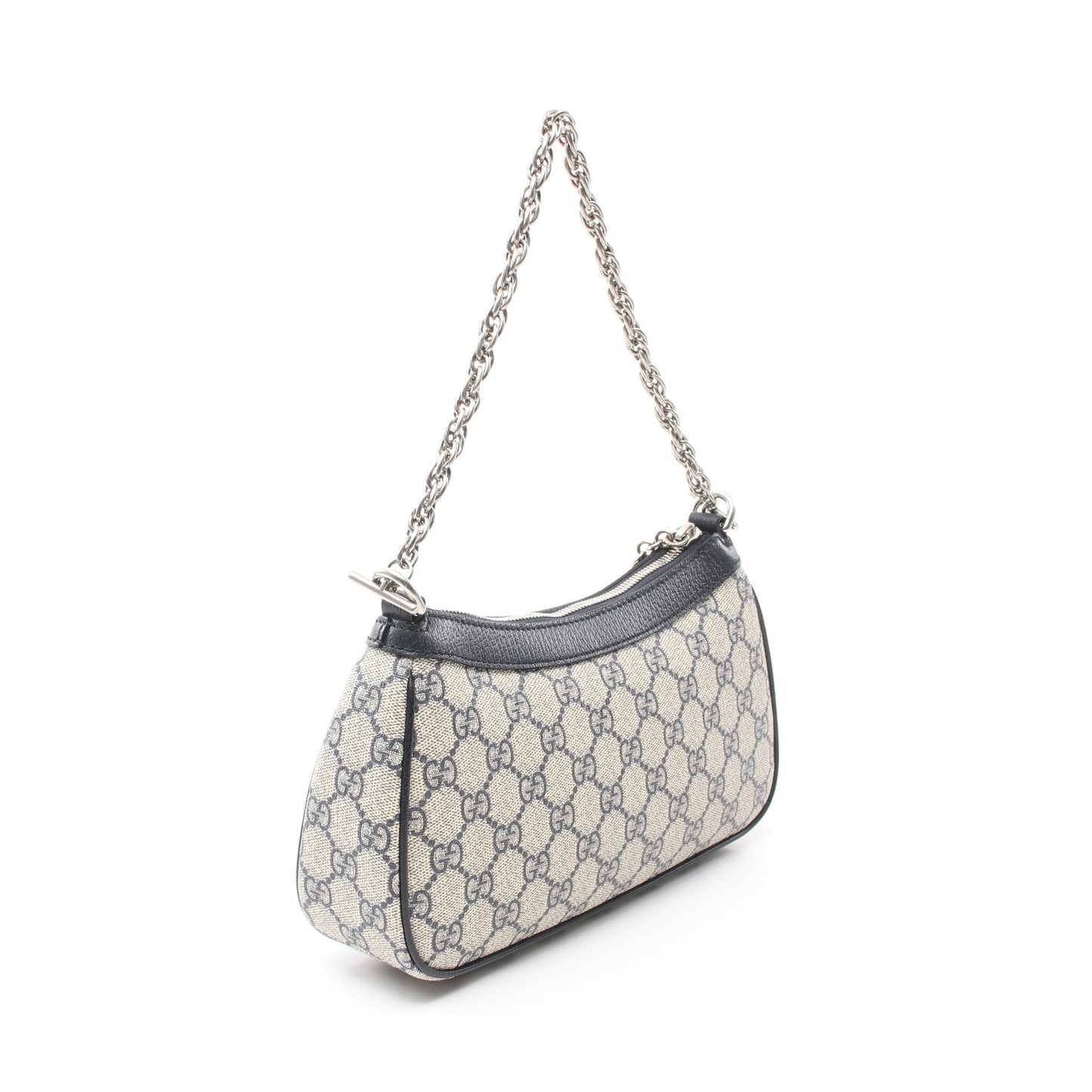 Luxury Gucci Trending 2025 Ophidia Small GG Supreme Handbag Chain handbag PVC Leather Beige Navy 2WAY