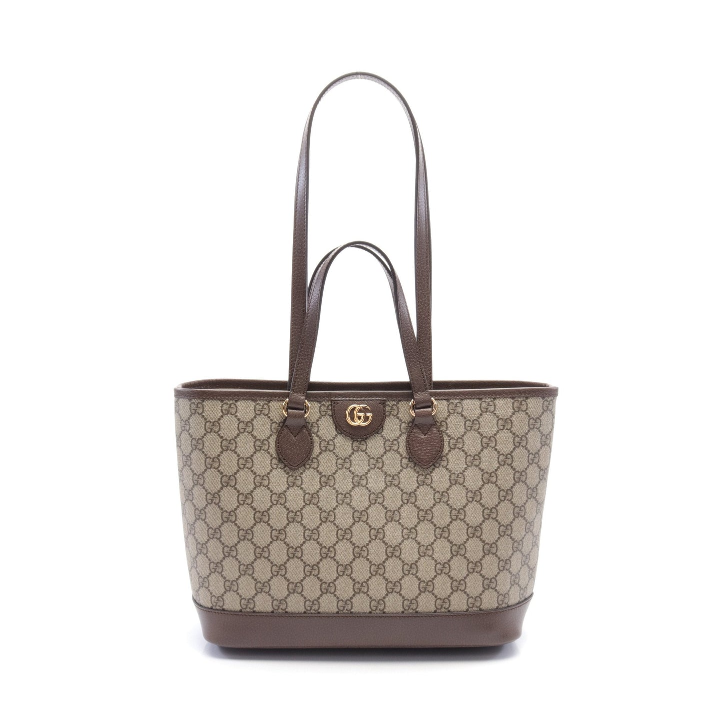 Luxury Gucci Trending 2025 Ophidia Small GG Supreme Shoulder bag Tote bag PVC Leather Beige Brown 2WAY