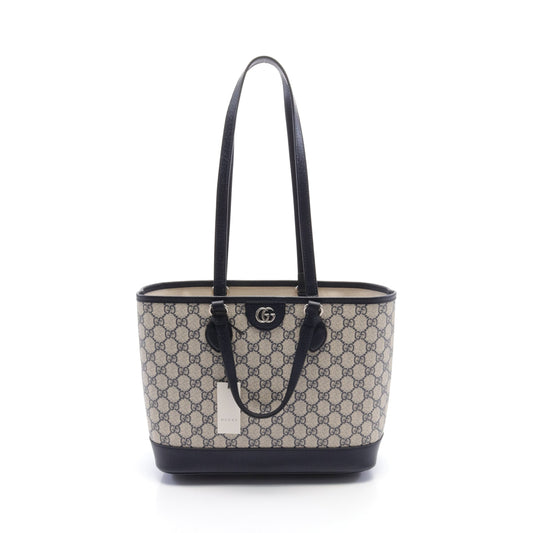 Luxury Gucci Trending 2025 Ophidia Small GG Supreme Shoulder bag Tote bag PVC Leather Navy Beige 2WAY