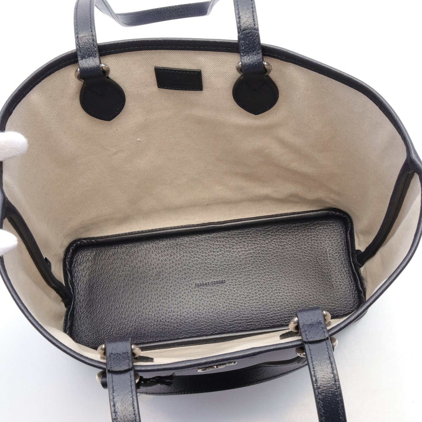 Luxury Gucci Trending 2025 Ophidia Small GG Supreme Shoulder bag Tote bag PVC Leather Navy Beige 2WAY