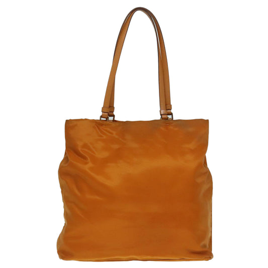 Luxury Prada Tote Bag Nylon Orange Gold  92969