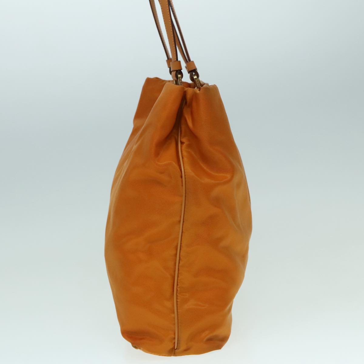 Luxury Prada Tote Bag Nylon Orange Gold  92969