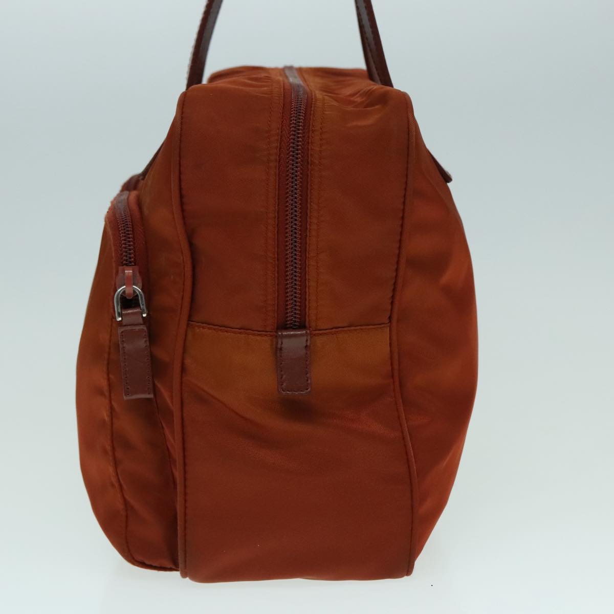 Luxury Prada Shoulder Bag Nylon Red Silver  92971