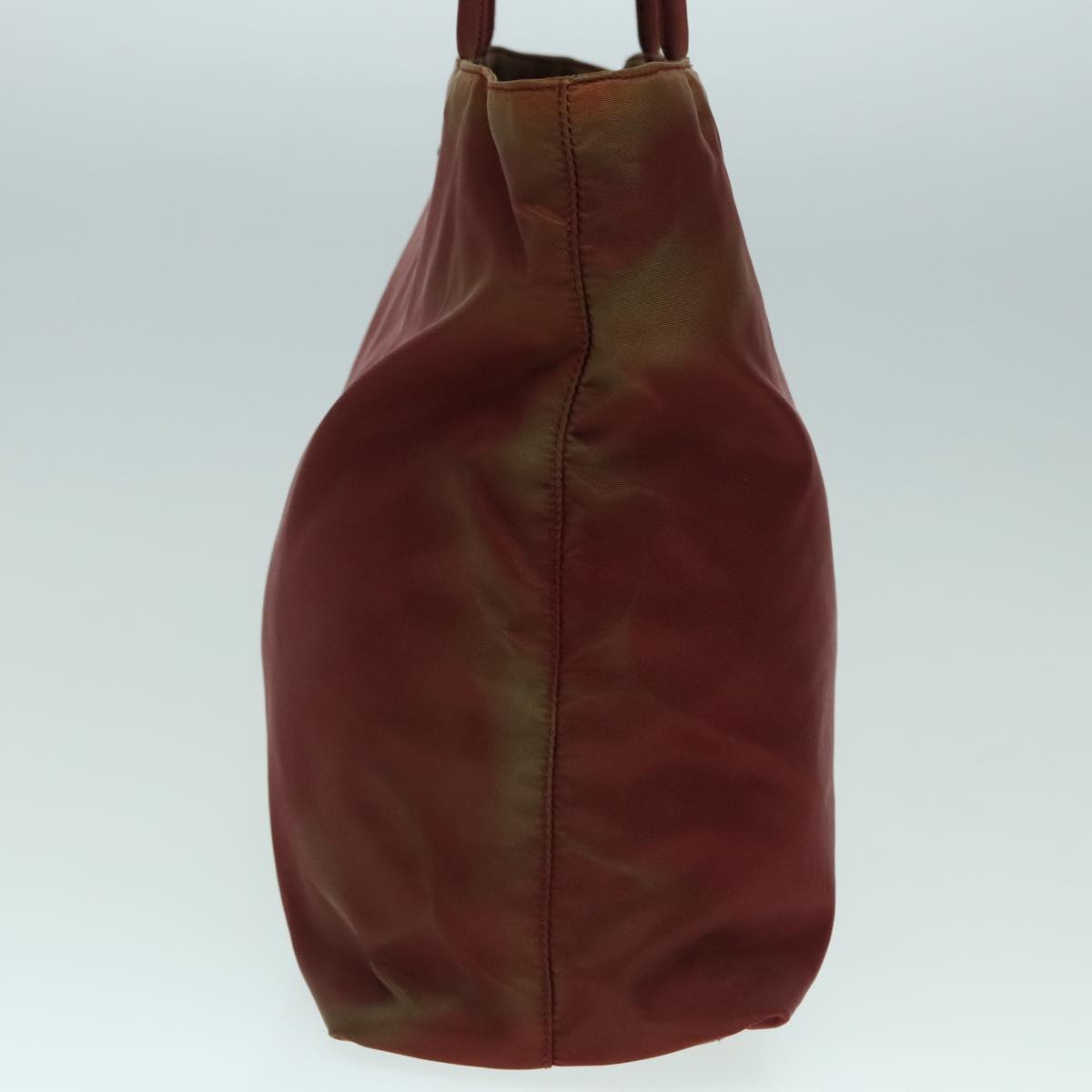 Luxury Prada Tote Bag Nylon Red Silver  92974