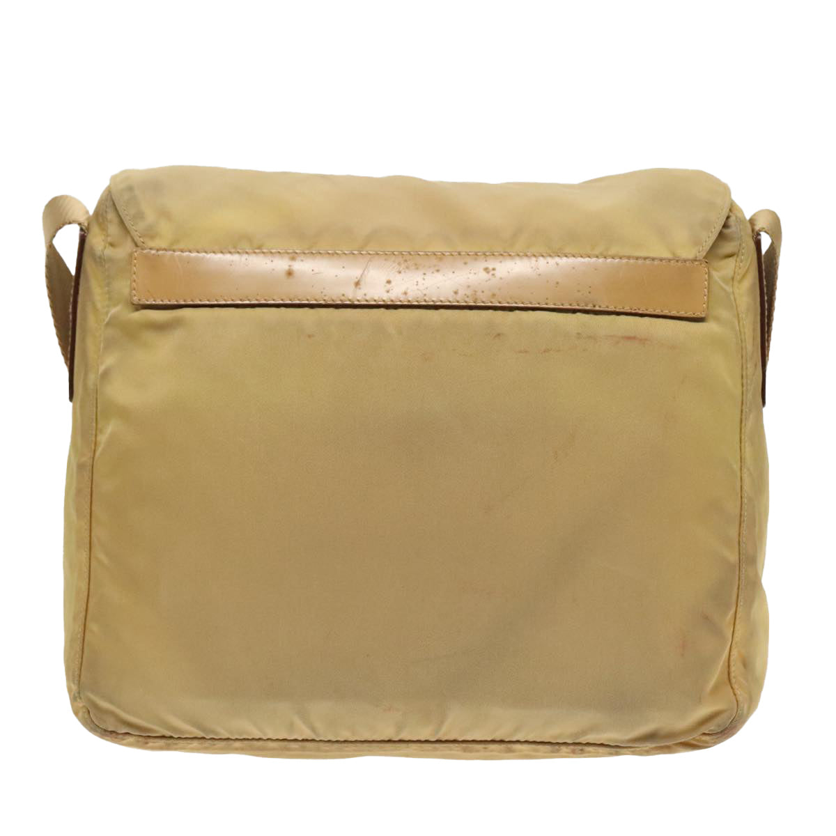 Luxury Prada Shoulder Bag Nylon Yellow Silver  92976