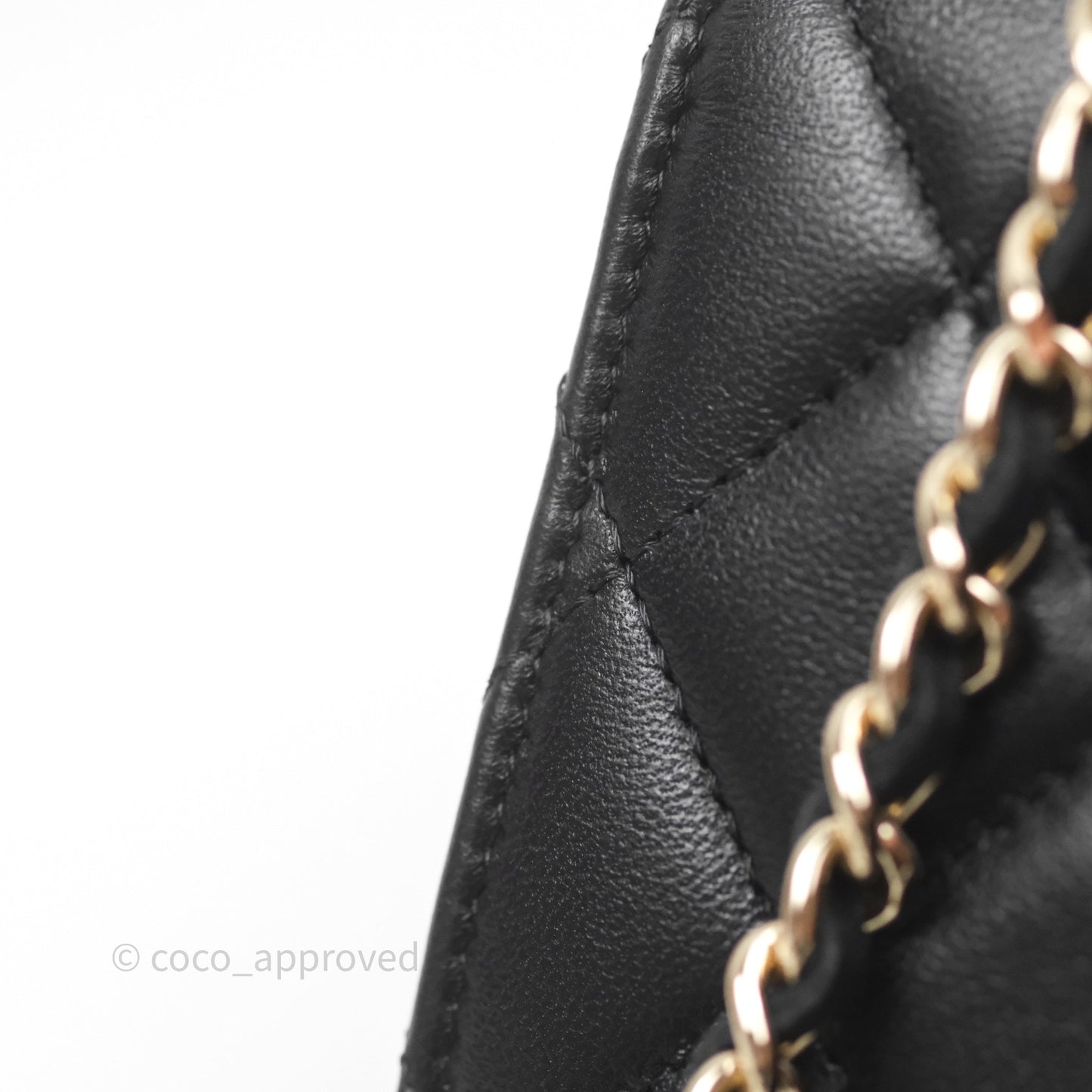 Chanel Top Handle Mini WOC Black Lambskin Gold Hardware