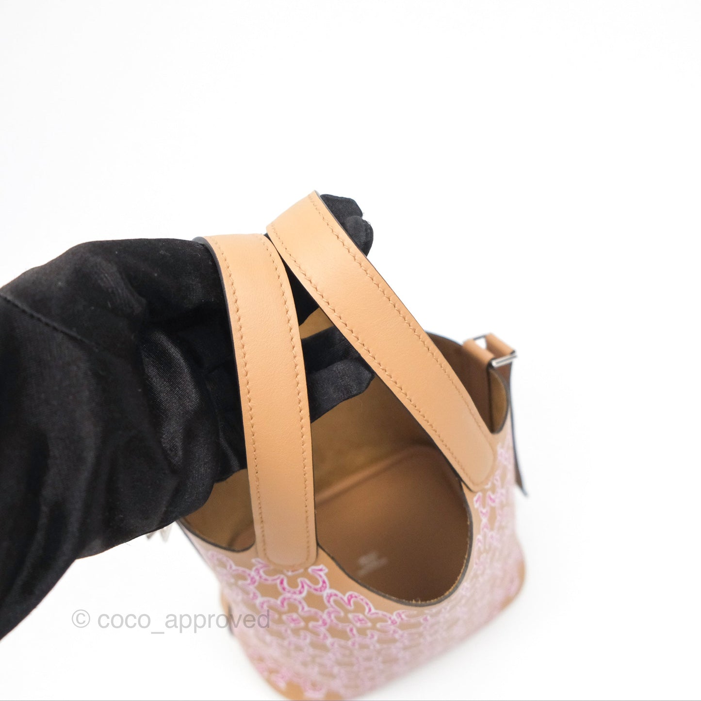 Hermes Micro Picotin 14 Lucky Daisy Chai 0M/Rose 5T Swift Palladium Hardware
