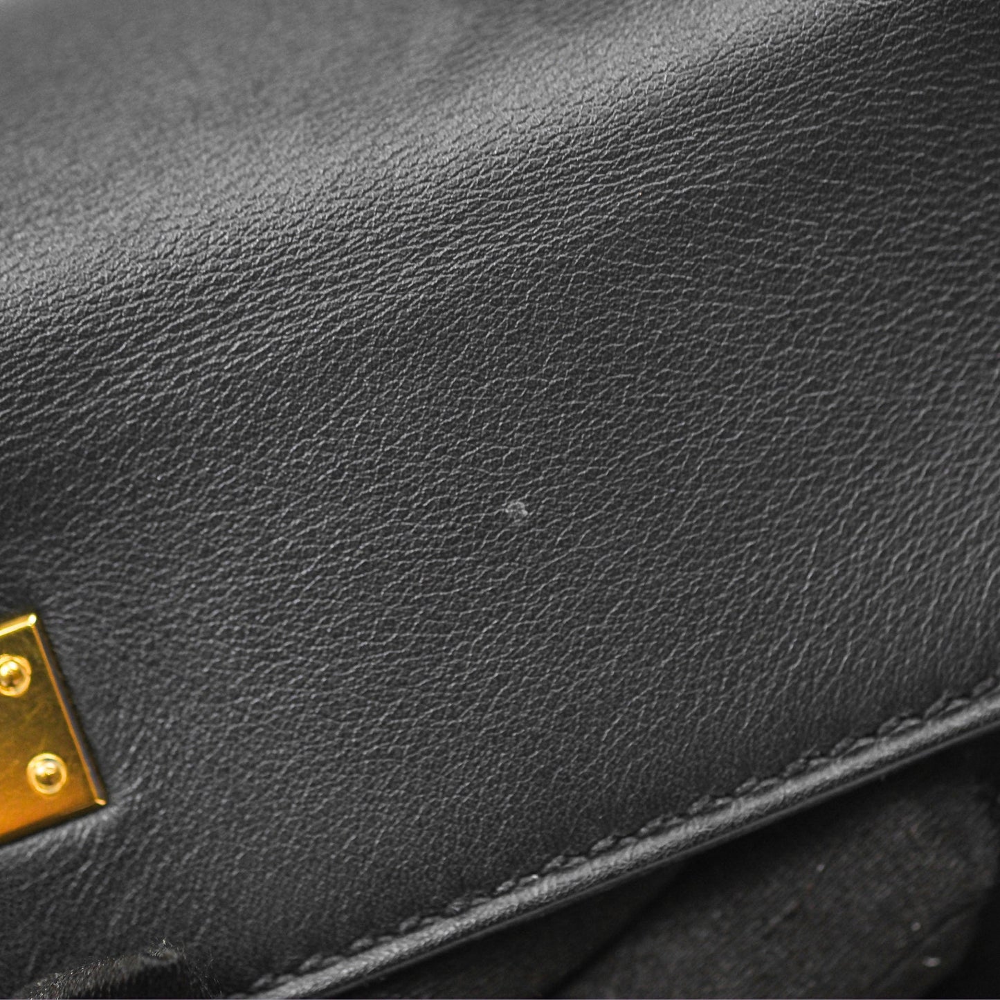 Hermès Retourne Kelly 25 Black Noir 89 Swift Gold Hardware