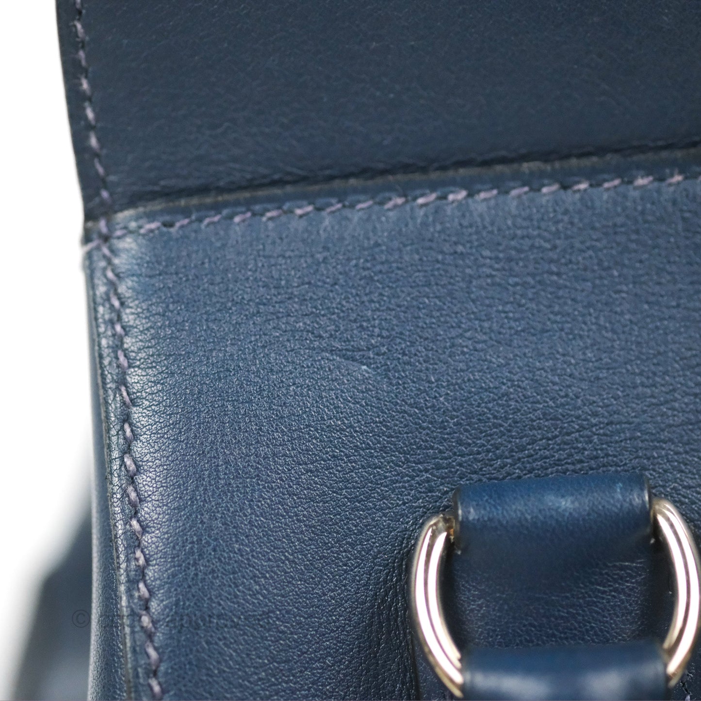 Hermès ToolBox 20 Navy Swift Palladium Hardware
