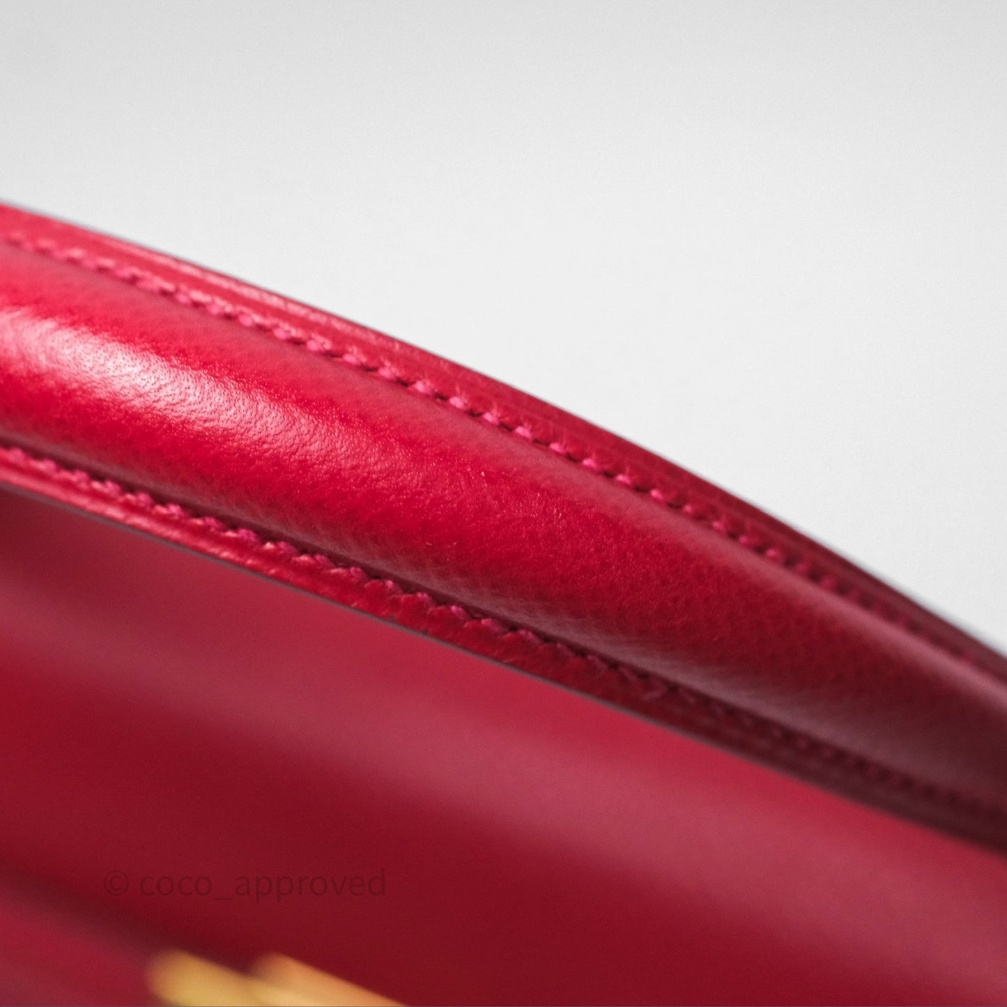Hermès Sellier Kelly 25 Rouge Casaque Q5 Epsom Gold Hardware