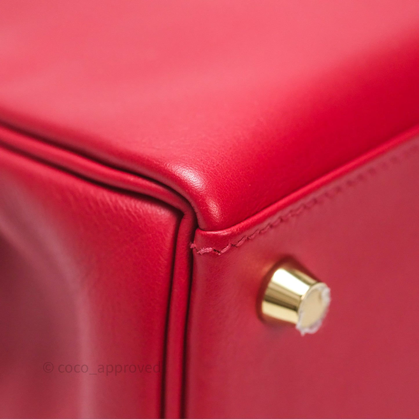 Hermès Kelly II 25 Retourne Swift Rouge Piment 5X Gold Hardware