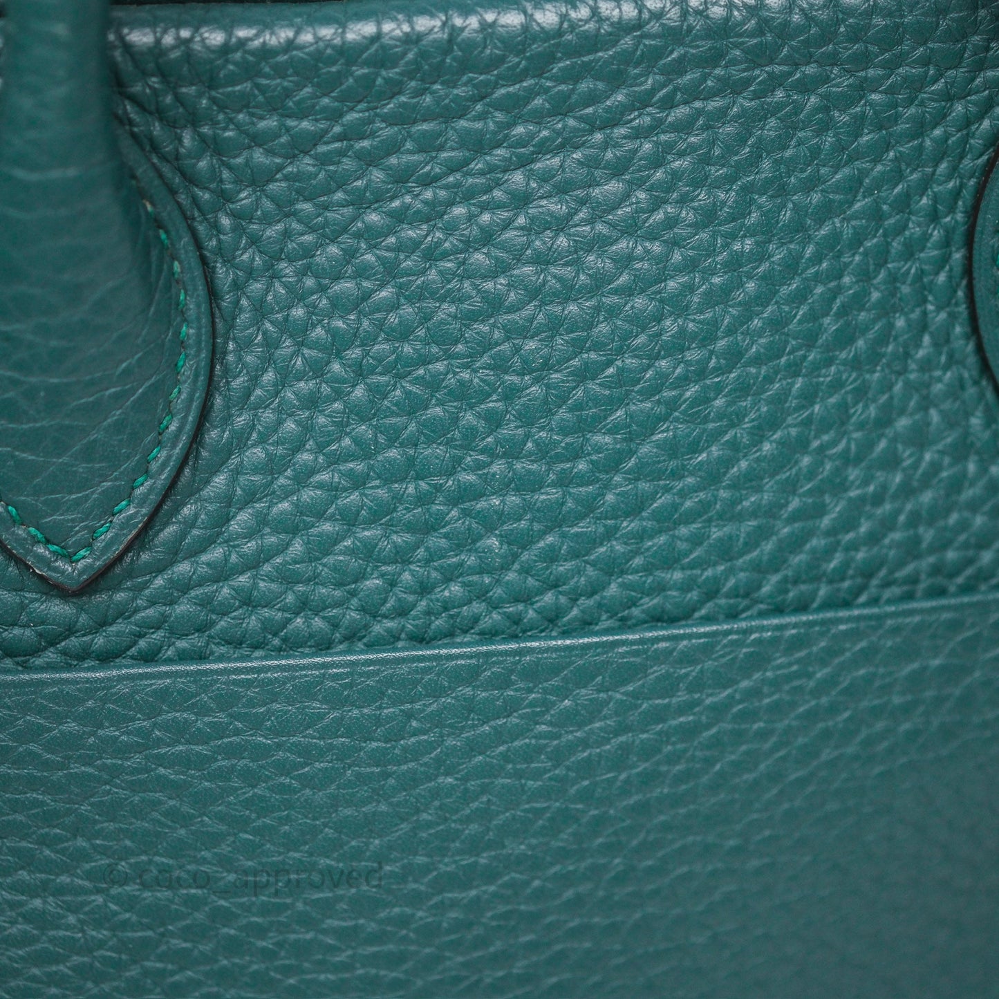 Hermès Lindy 30 Malachite Z6 Clemence Palladium Hardware