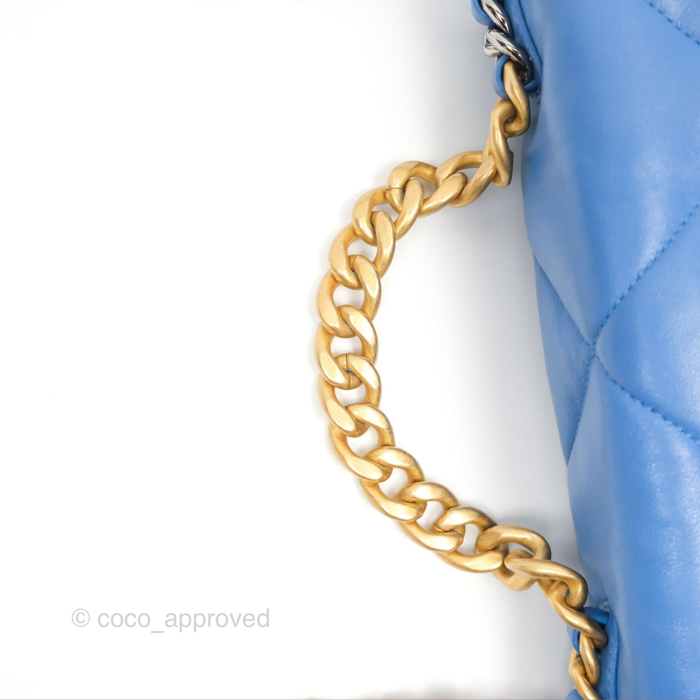 Chanel 19 Small Blue Mixed Hardware