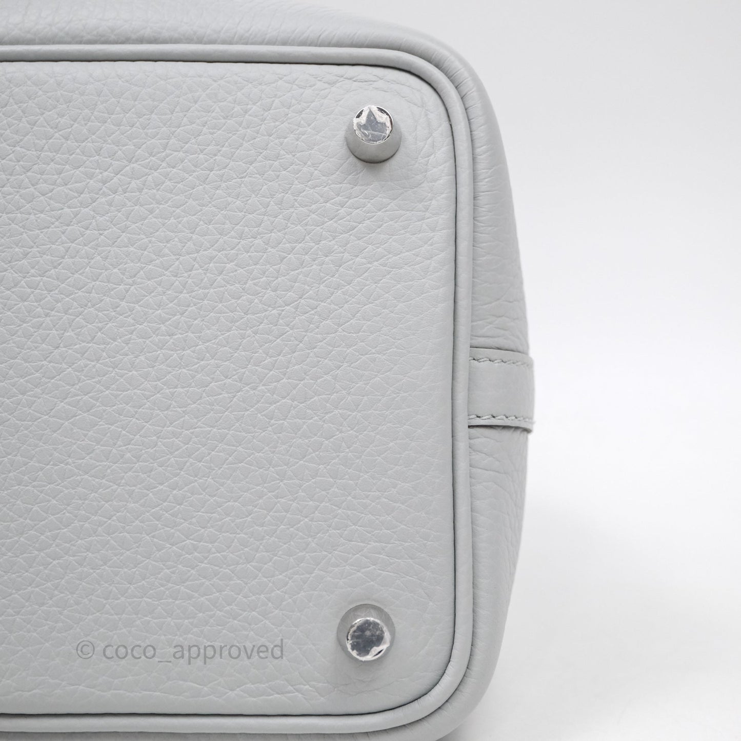 Hermès Picotin Lock 18 Bleu Glacier 8U Clemence Palladium Hardware