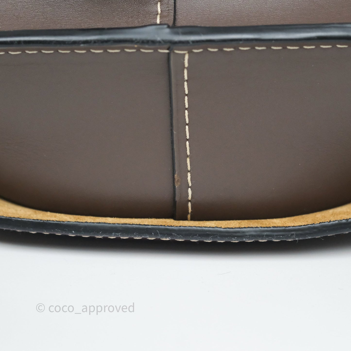Loewe Small Gate Bag Smooth Calfskin Burgundy Tan Brown