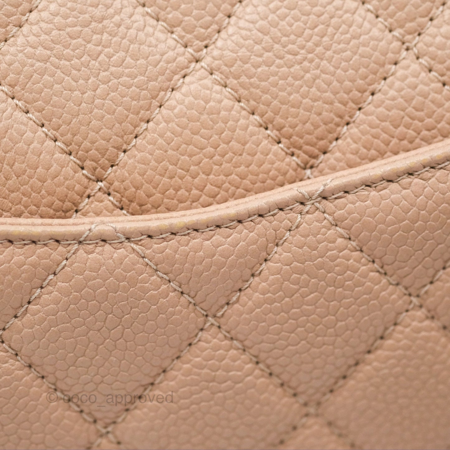 Chanel Quilted Medium CC Filigree Flap Beige Black Caviar