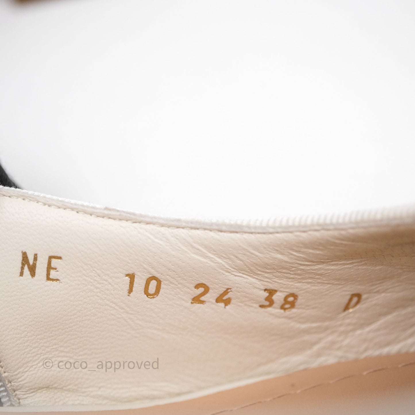 Dior Ballet Slingback Pump White Cannage Tweed Gold-Tone Metallic Thread