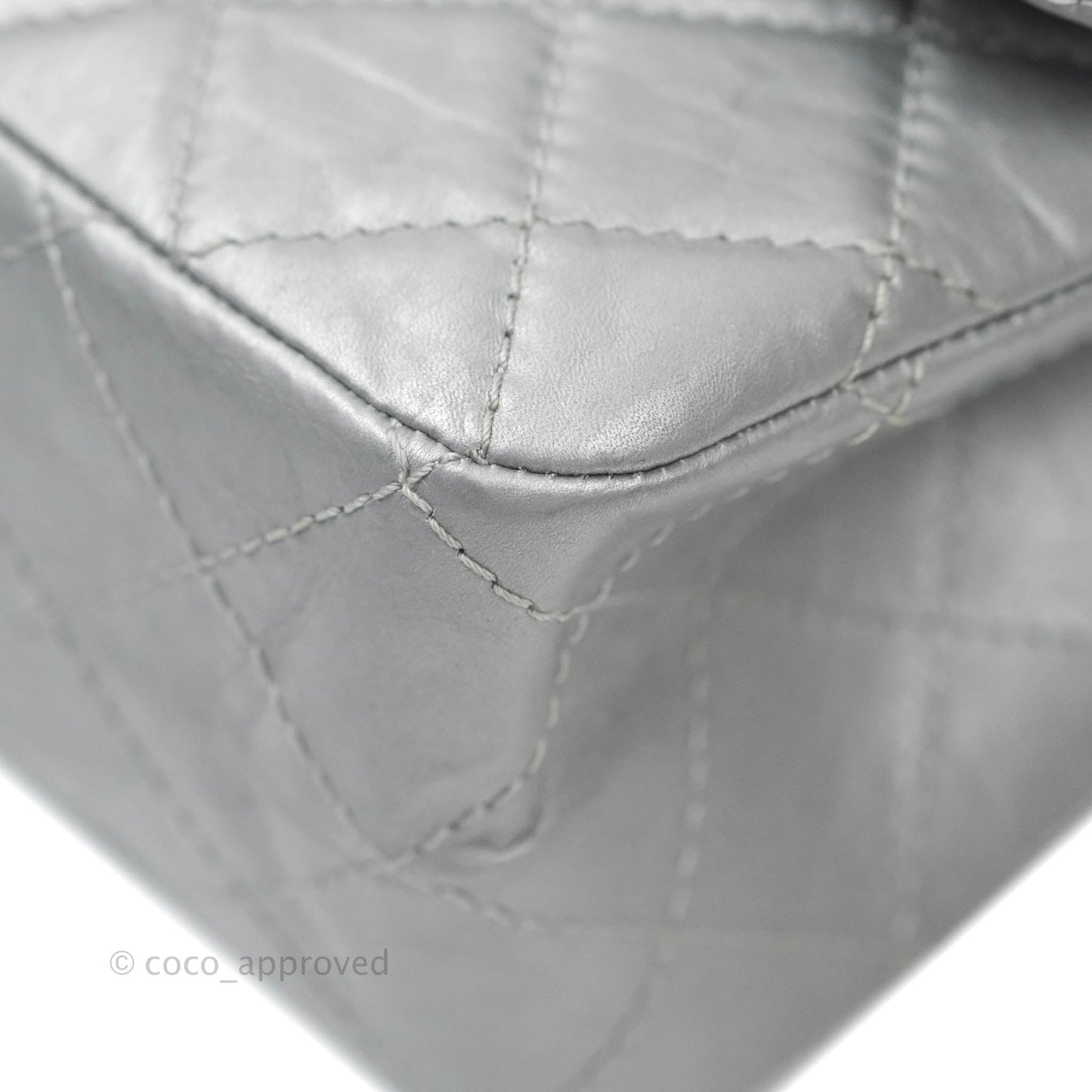 Chanel Reissue 227 Quilted Aged Calfskin Silver Ruthenium Hardware