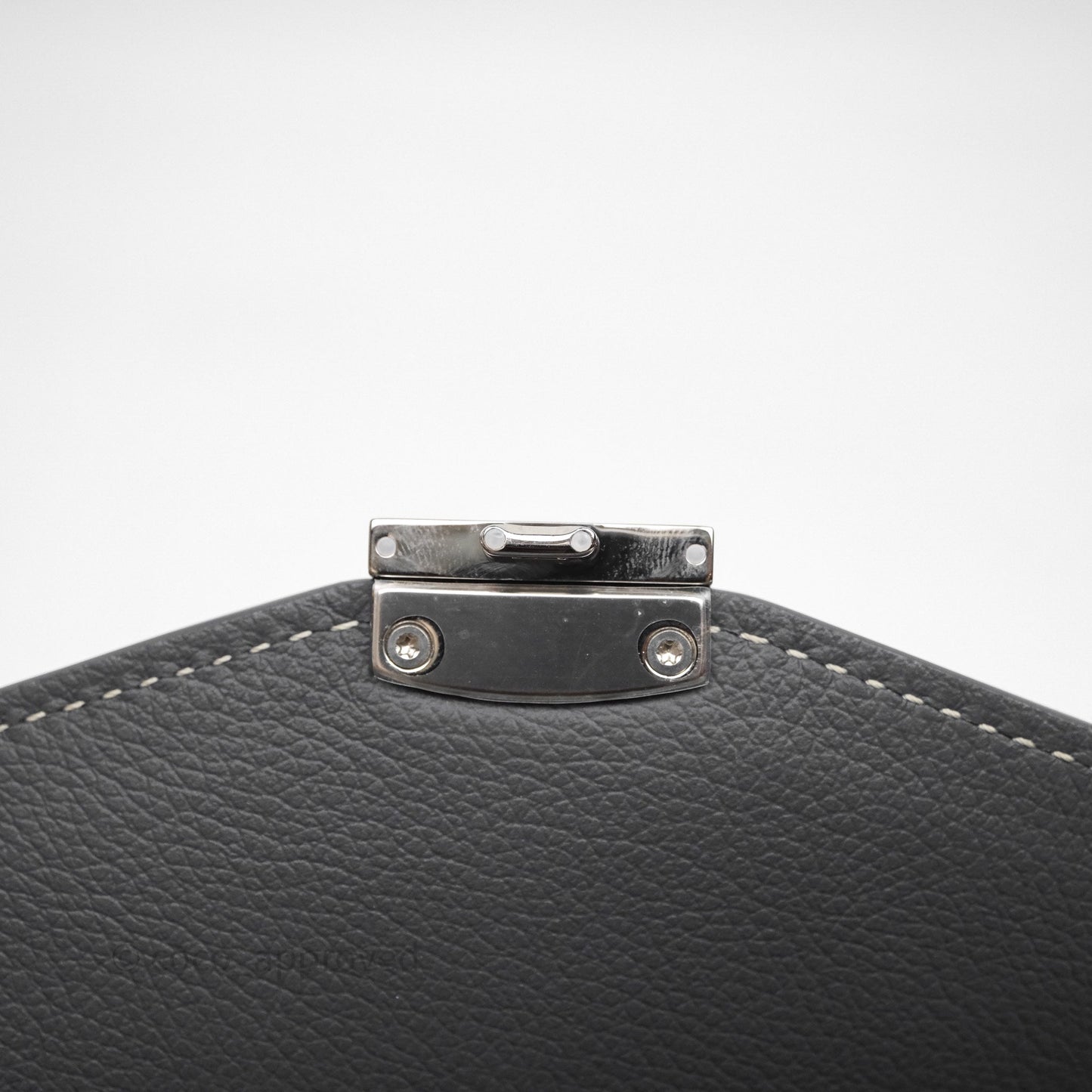 Goyard Chypre Wallet Pouch Chevroches Calfskin Grey