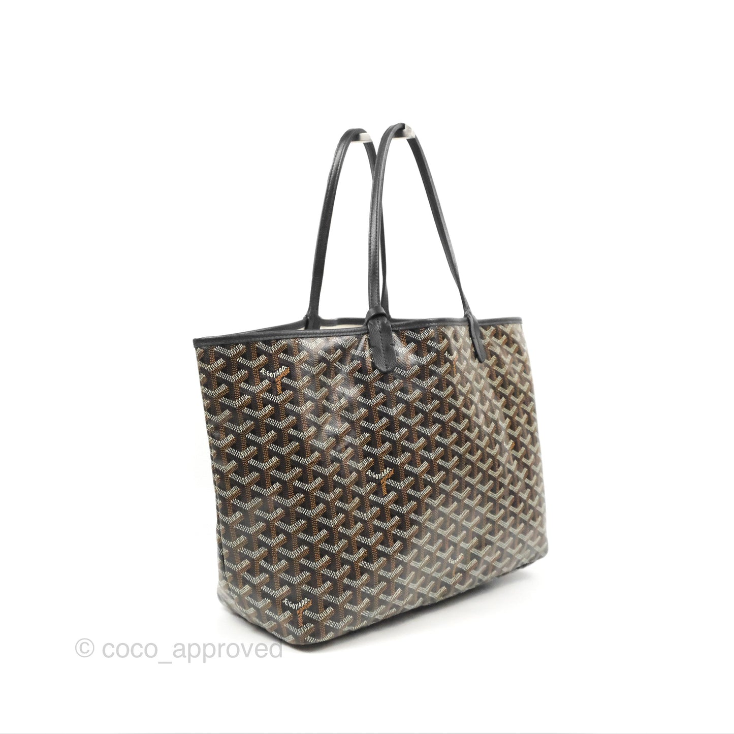 Goyard Saint Louis Black Goyardine Canvas PM⁣⁣⁣⁣⁣⁣⁣⁣⁣⁣⁣⁣⁣⁣⁣⁣⁣⁣⁣⁣