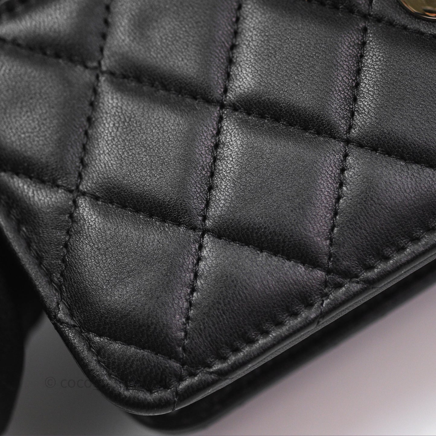Chanel Trendy CC WOC Wallet on Chain Black Lambskin Gold Hardware