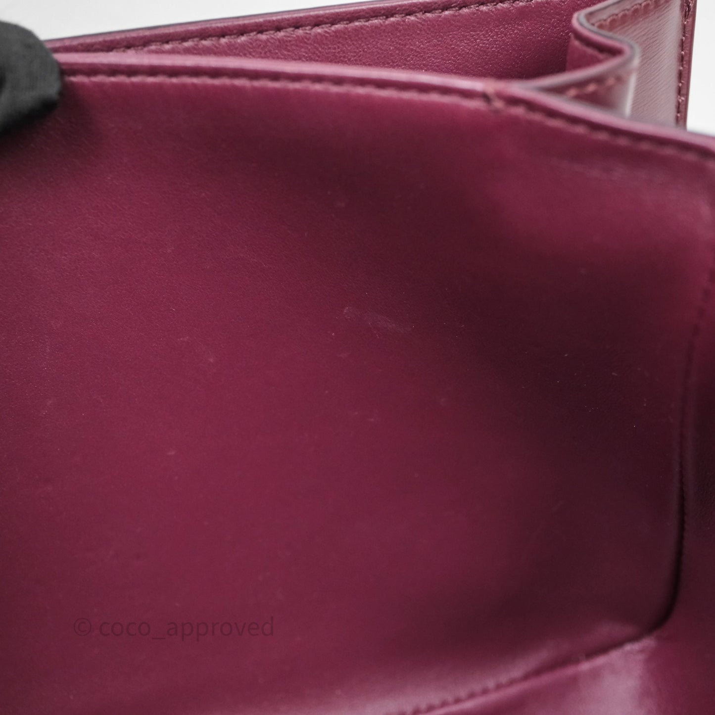 Celine Medium Triomphe Acai Burgundy Shiny Calfskin Gold Hardware