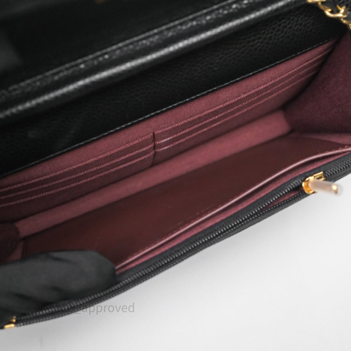 Chanel Quilted WOC Black Caviar Gold Hardware