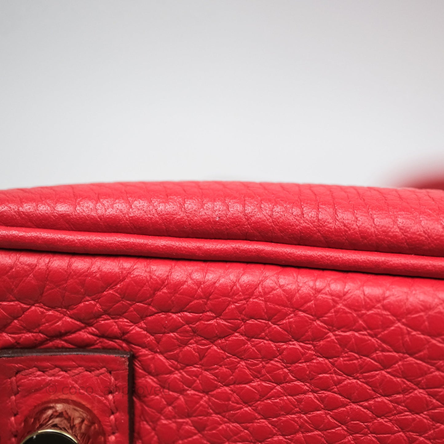 Hermes Birkin 30 Rouge Togo Gold Hardware