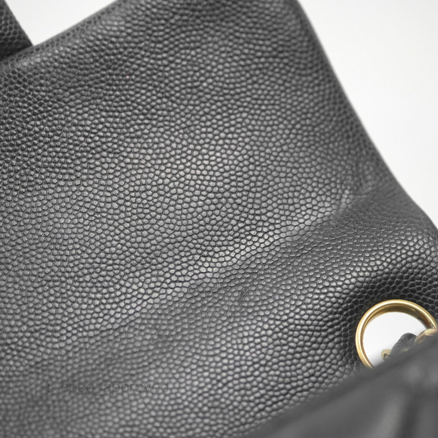 Chanel Mini Square Flap Quilted Black Caviar Gold Hardware