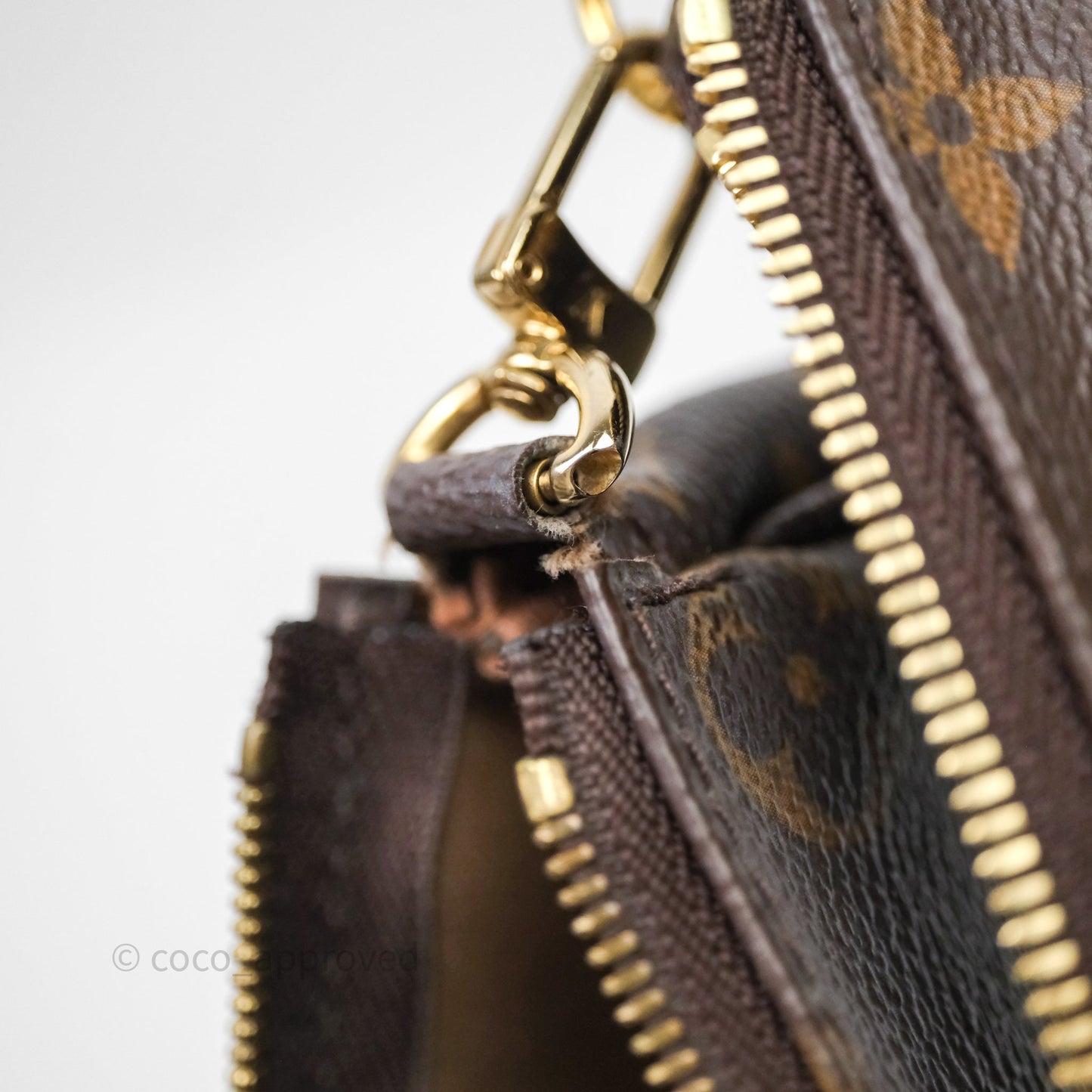 Louis Vuitton Multi Pochette Accessories Khaki Monogram Canvas