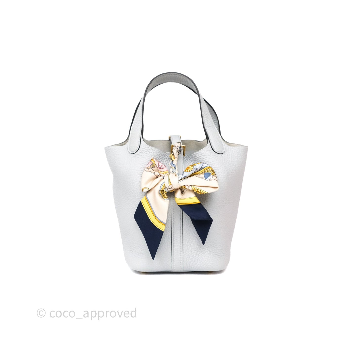 Hermès Picotin Lock 18 Bleu Pale 08 Clemence Gold Hardware
