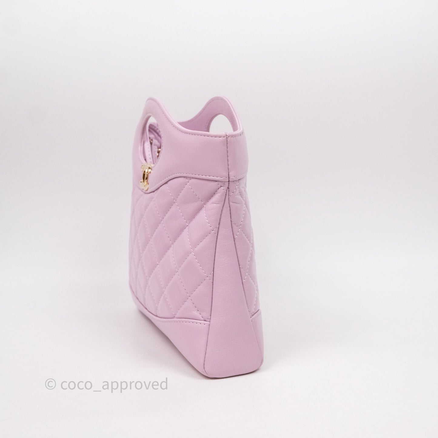 Chanel 31 Mini Lilac Shiny Lambskin Gold Hardware