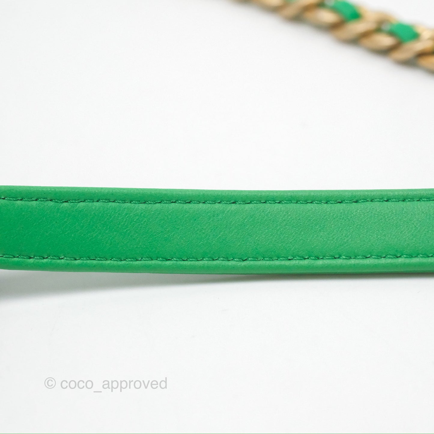 Chanel CC Quilted Flap Bag With Top Handle Green Calfskin Gold Hardware