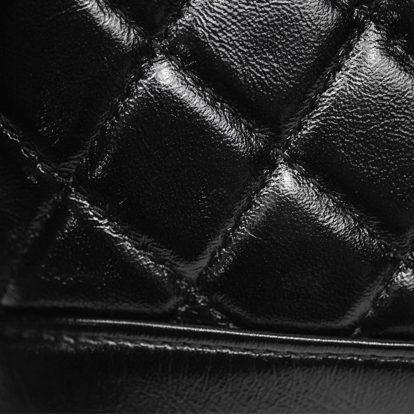 Chanel 31 Mini Black Shiny Lambskin Gold Hardware