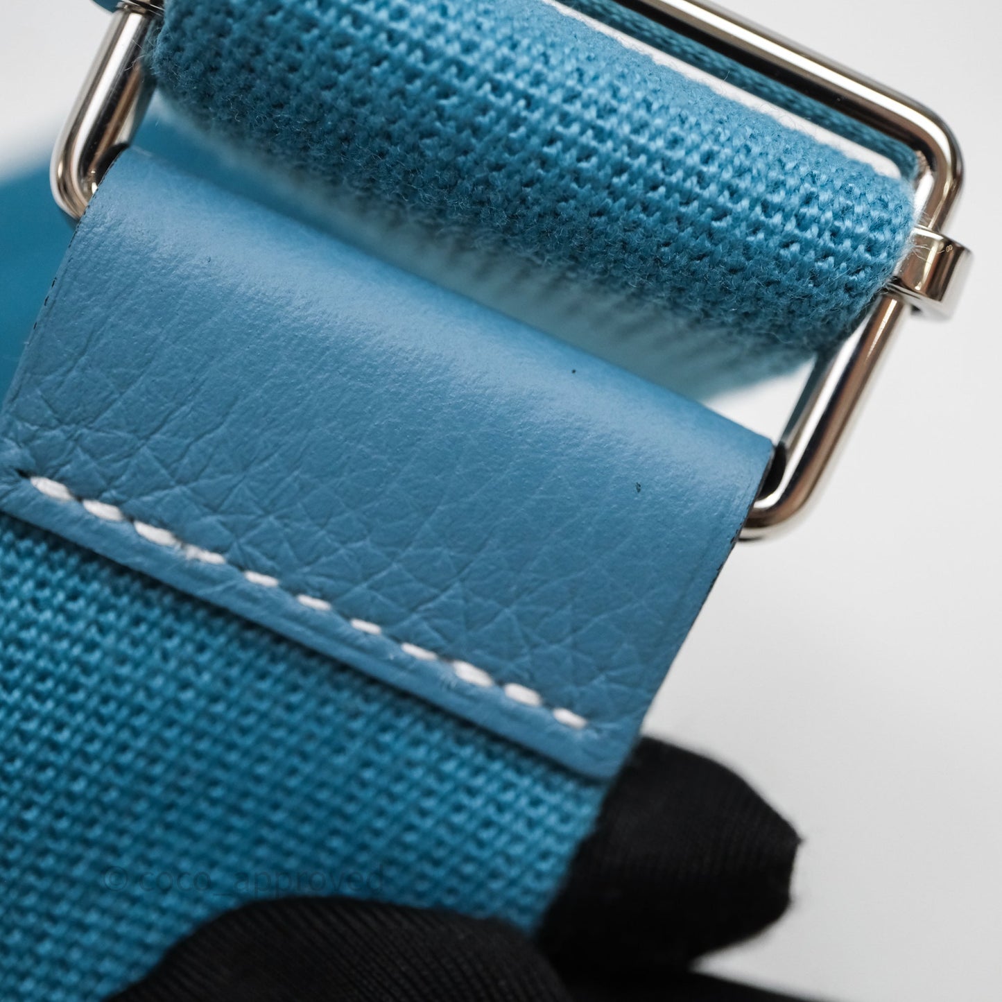 Hermès Evelyne 23 Bleu Jean 75 Clemence Palladium Hardware