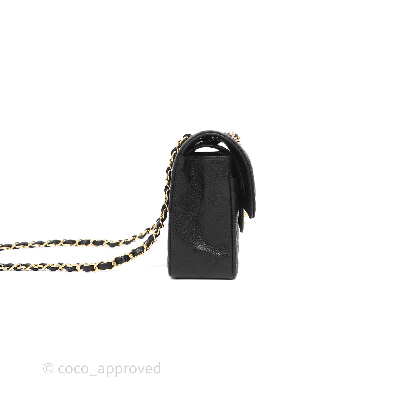 Chanel Quilted Small Classic Flap Black Caviar Gold Hardware