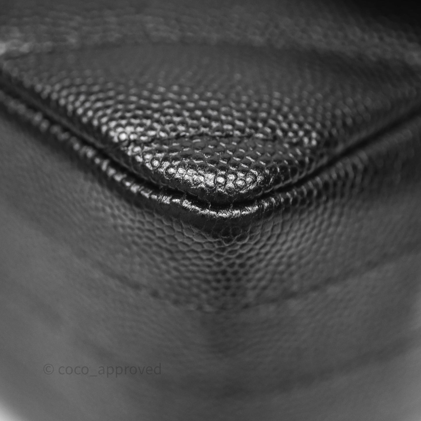 Chanel Mini Rectangular Chevron Black Caviar Gold Hardware