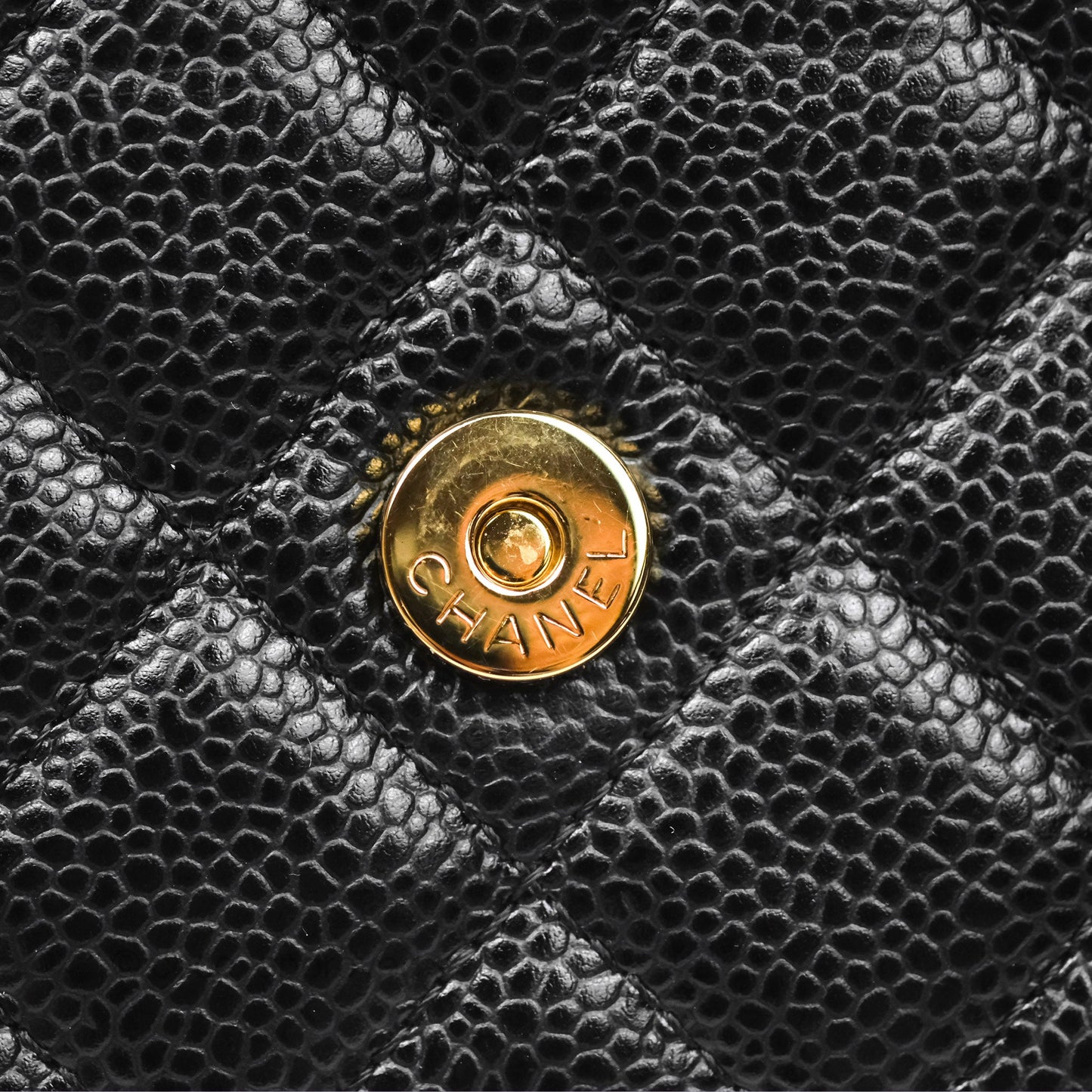 Chanel Classic Wallet On Chain WOC Quilted Black Caviar Gold Hardware
