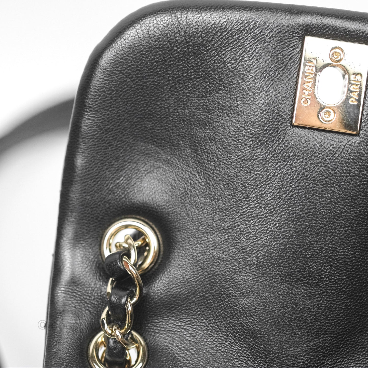 Chanel Quilted Small Duma Drawstring Backpack Black Lambskin