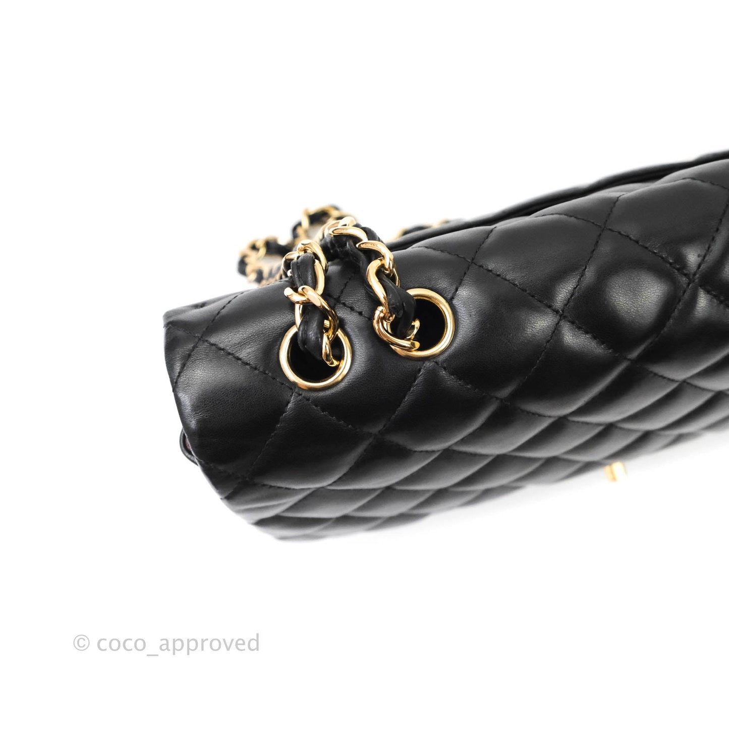 Chanel Jumbo Single Flap Black Lambskin Gold Hardware⁣⁣