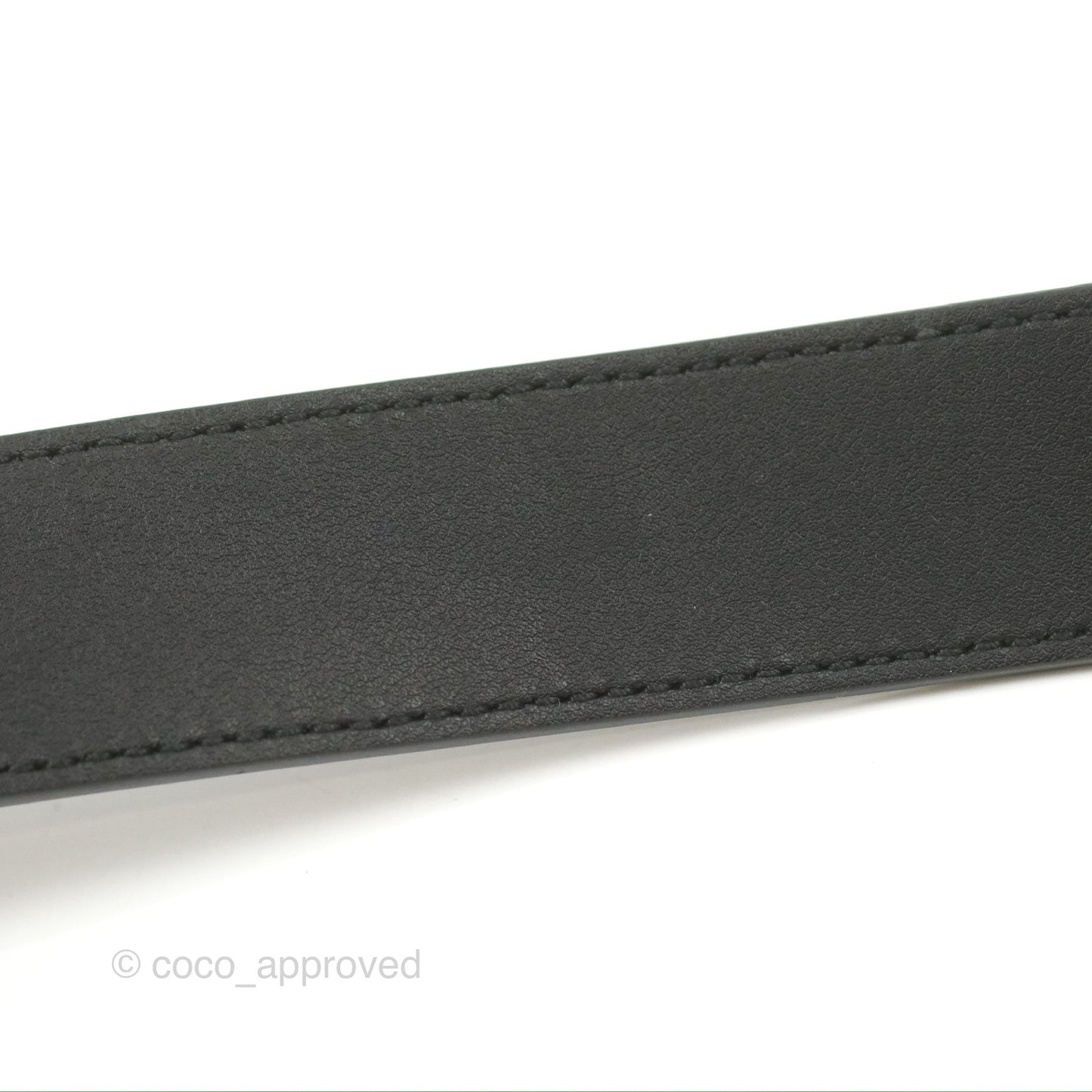 Gucci Double GG 20mm Belt Black Calfskin 85 34