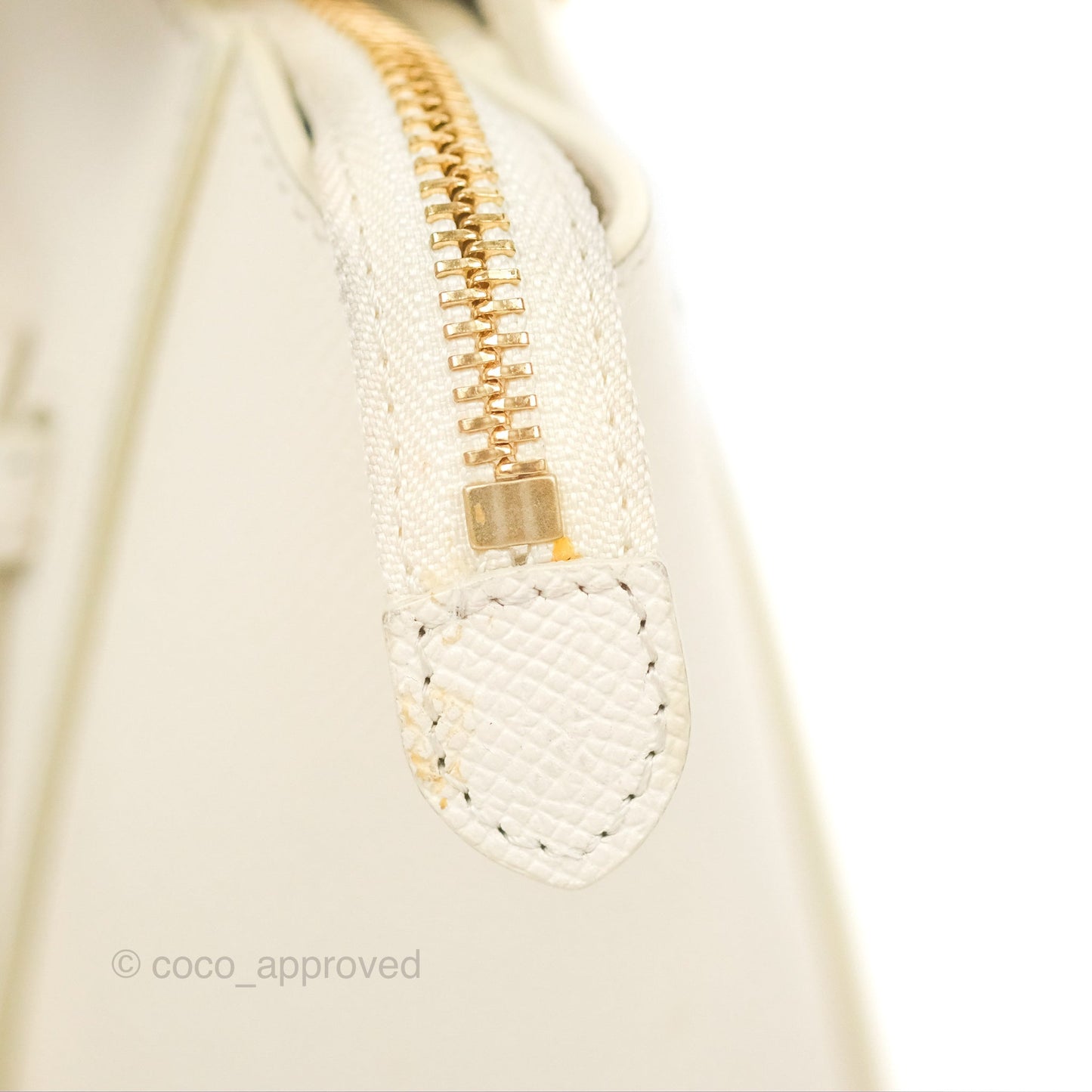 Celine Pico Belt Bag White Grained Calfskin Gold Hardware