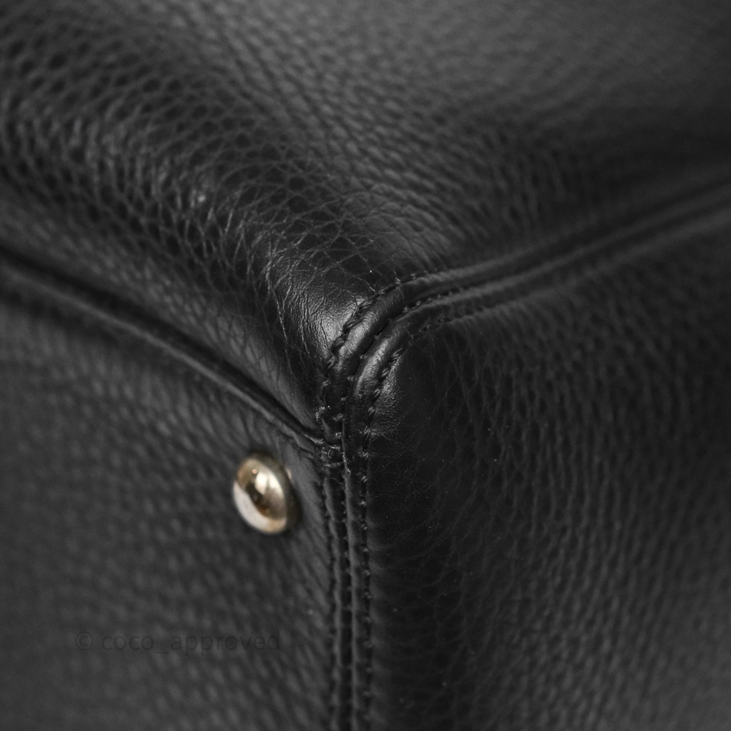 Chanel Executive Tote Bag Black Grained Calfskin Silver Hardware
