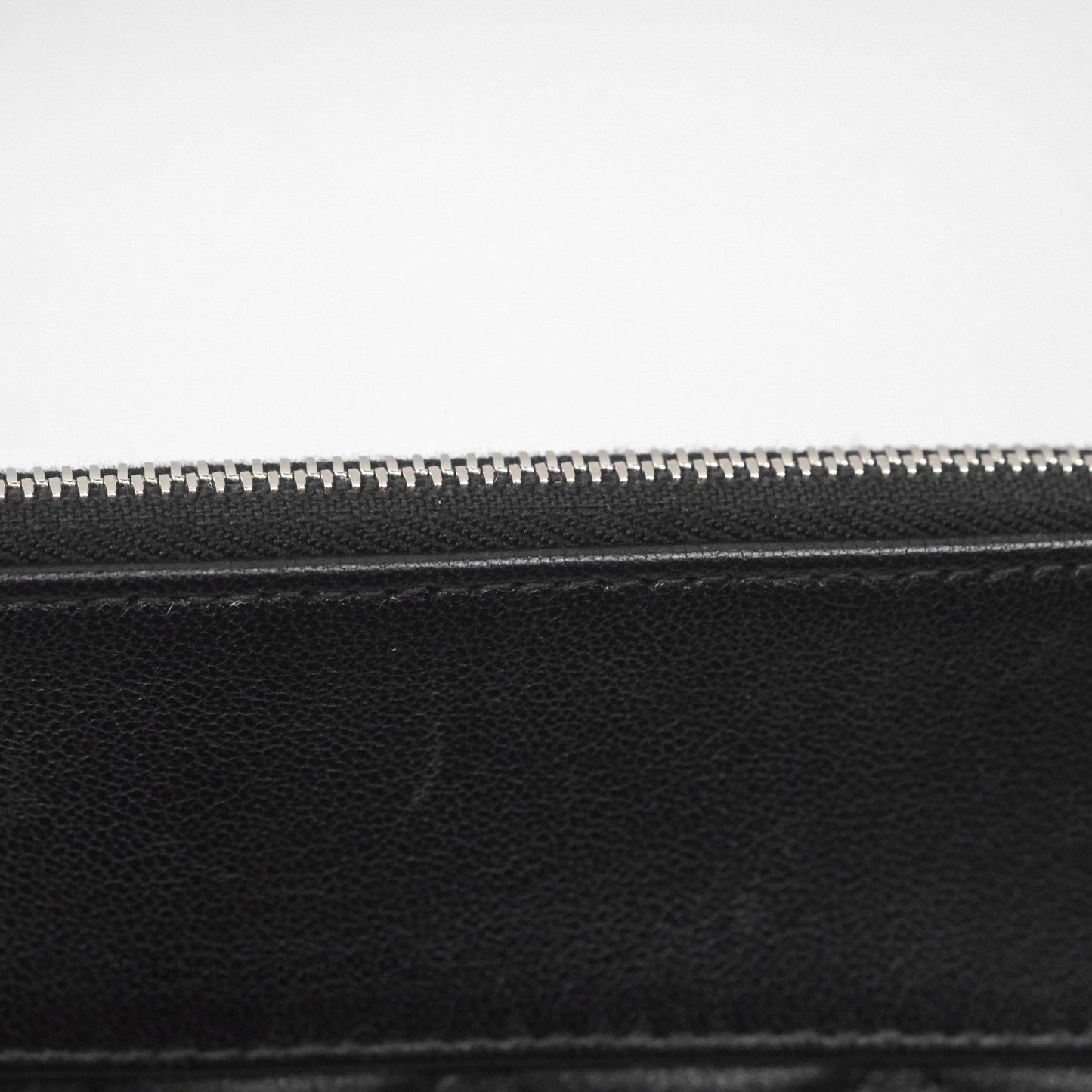 Chanel Mademoiselle Quilted Large O Case Clutch Black Lambskin