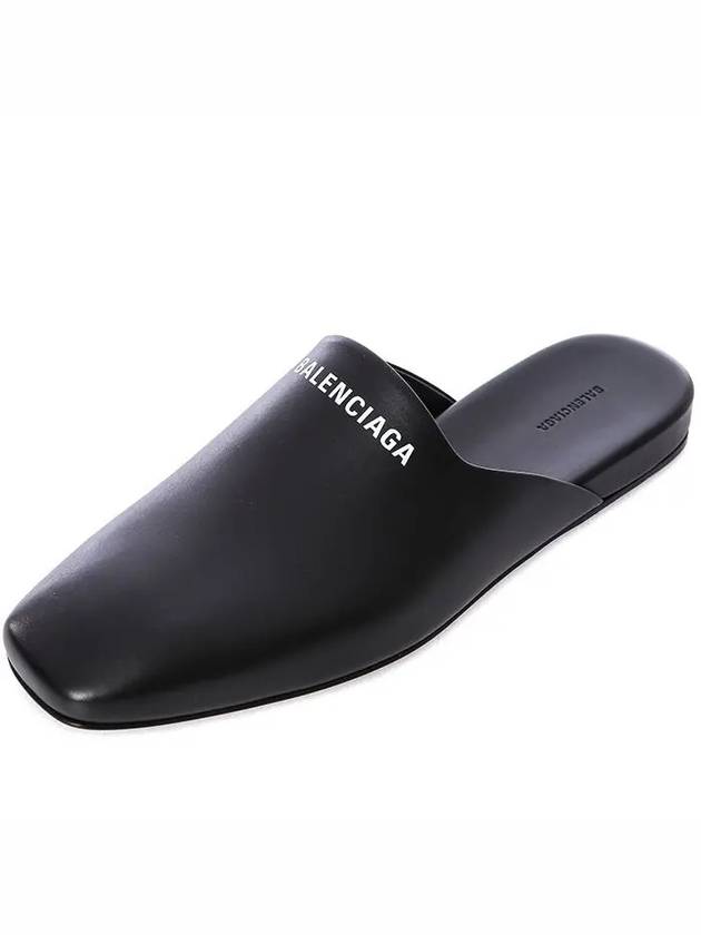 Luxury Balenciaga Men's Cozy Logo Bloafers Black