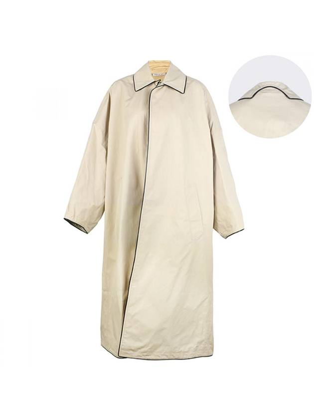 Luxury Balenciaga Cocoon Belted Coat Beige