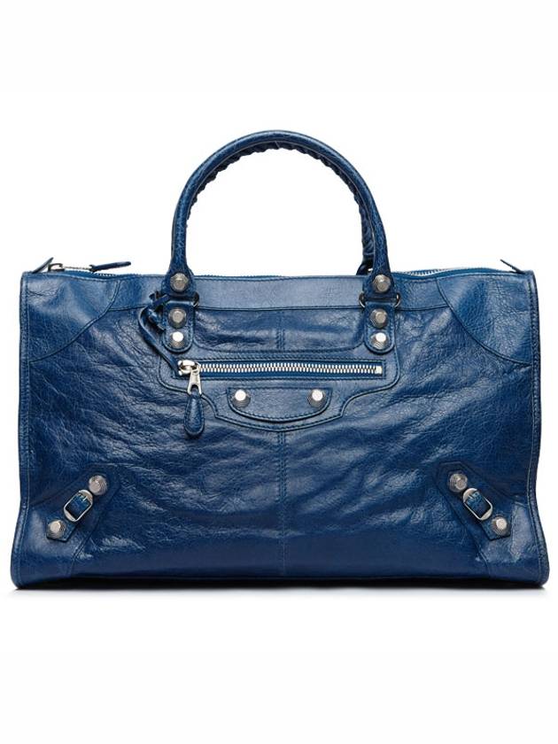 Luxury Balenciaga Giant Work Tote Bag Blue