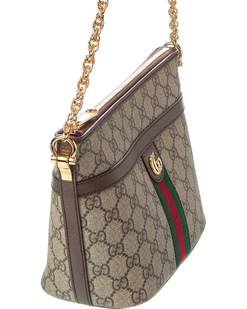 Luxury Gucci Trending 2025 Ophidia Mini GG Supreme Canvas & Leather Shoulder Bag